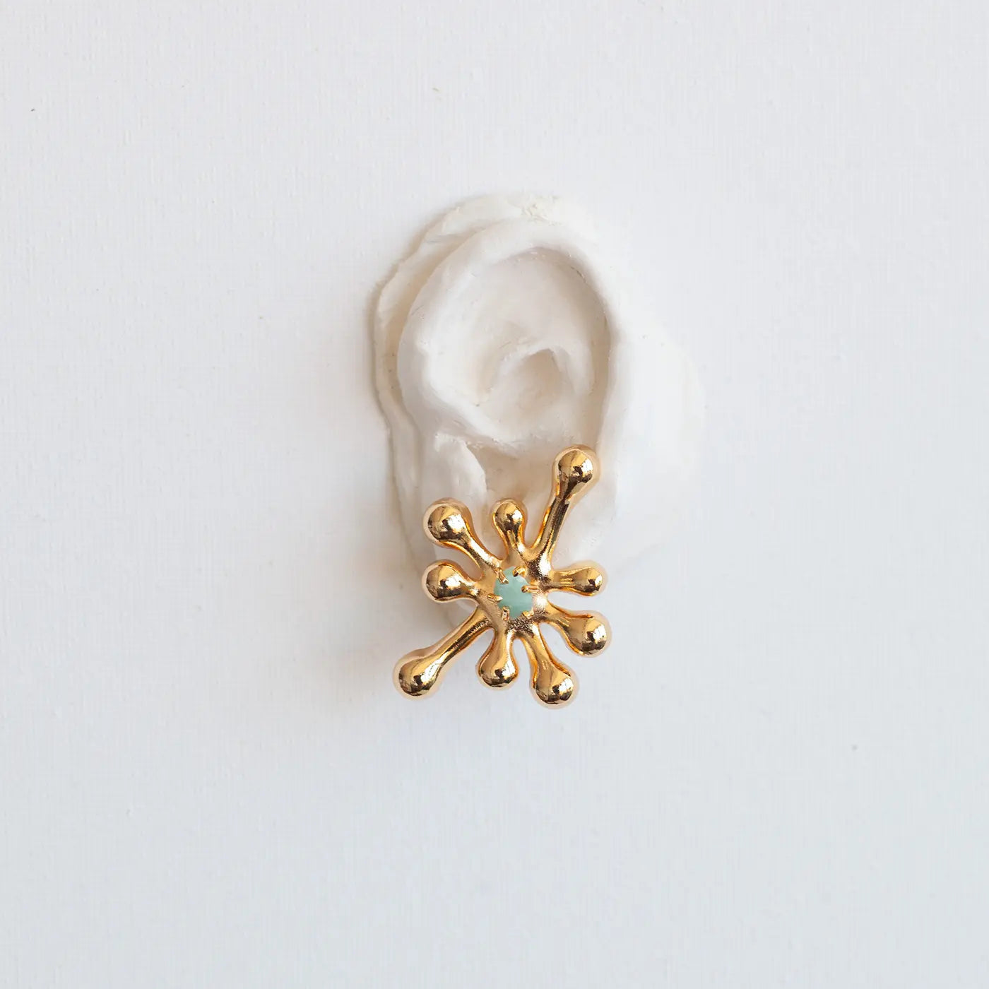 Aretes Aureliana Esmeralda