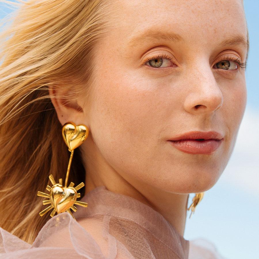 Aretes Corazon Lola Starburst