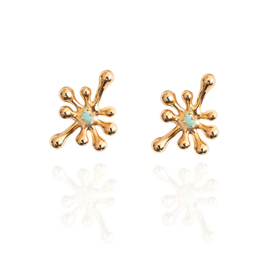 Aretes Aureliana Esmeralda