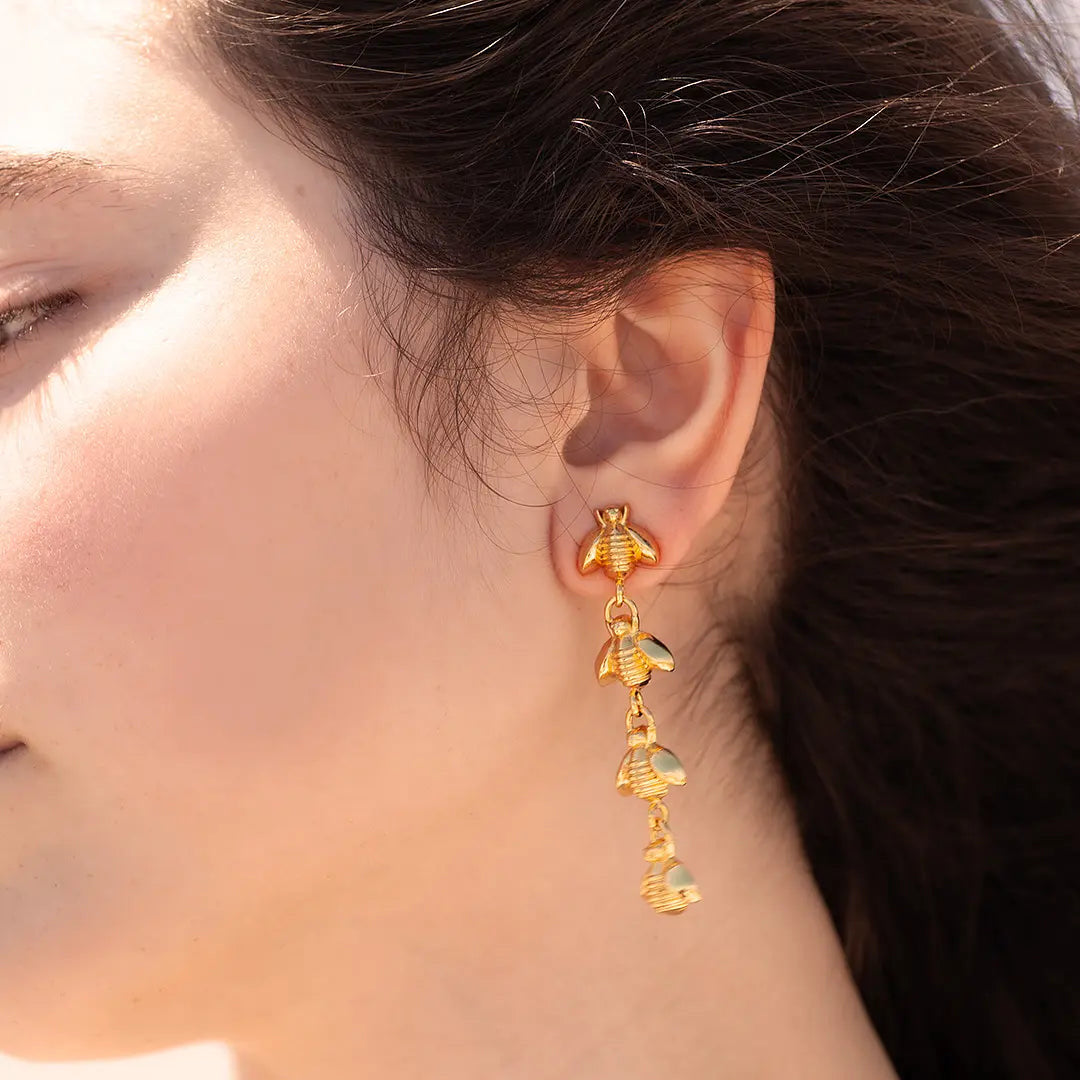 Aretes Abeja Abundancia