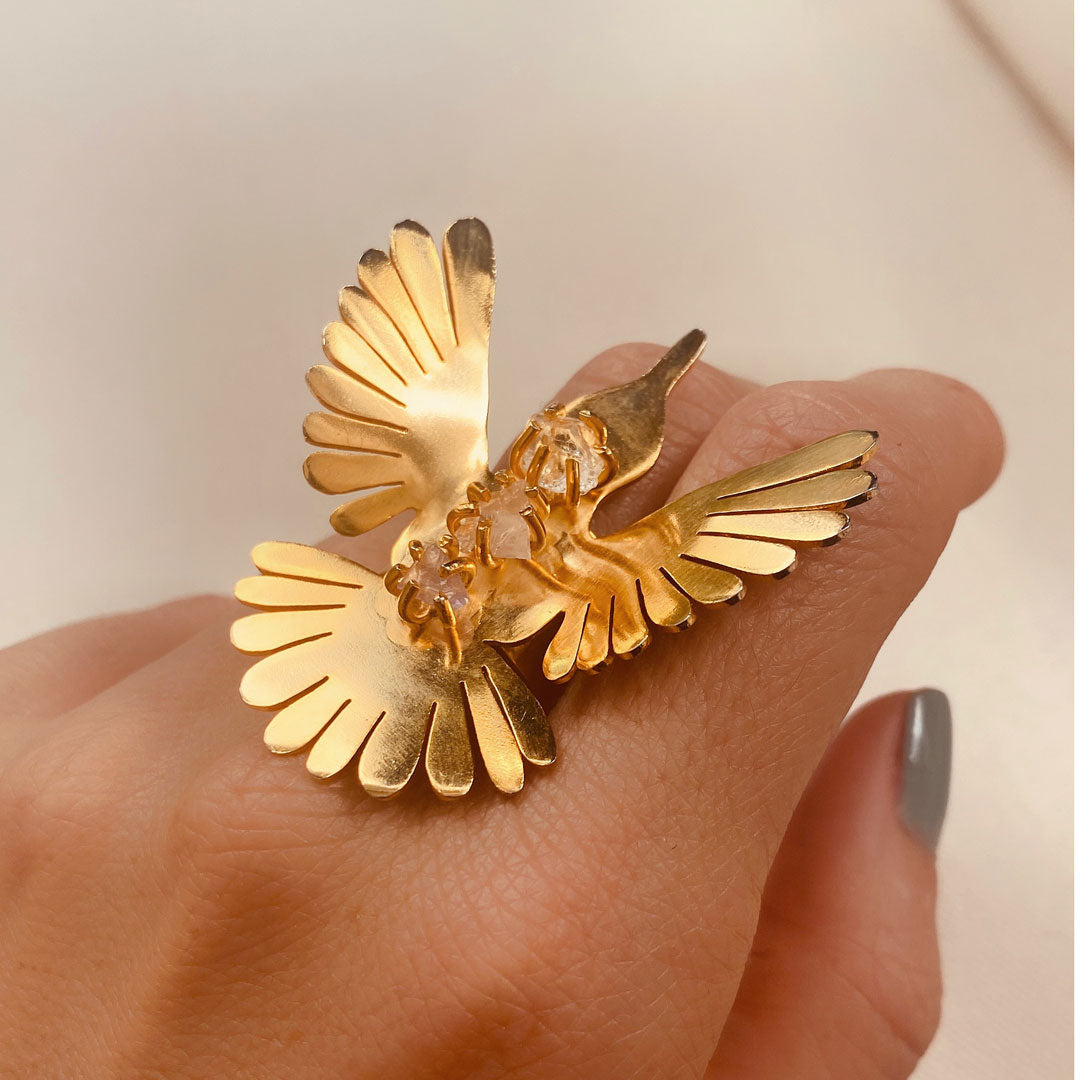 Anillo Colibrí Amor