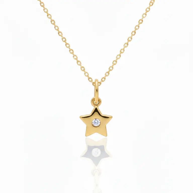 Collar Estrella LuLo- Oro 18k y Diamante