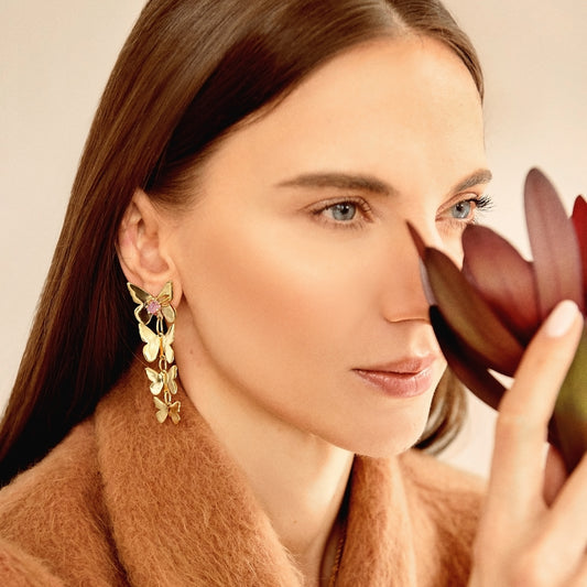 Aretes Mariposa Degrade