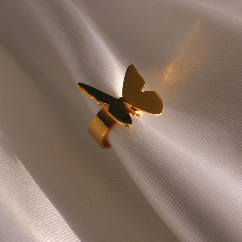 Ear Cuff Mariposa Amarilla