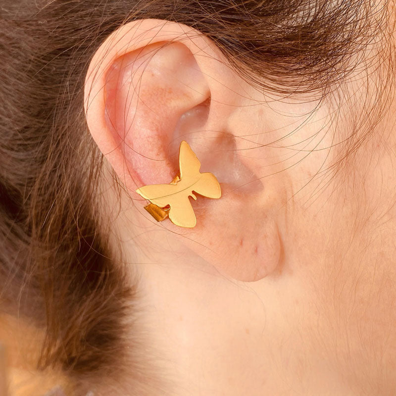 Ear Cuff Mariposa Amarilla