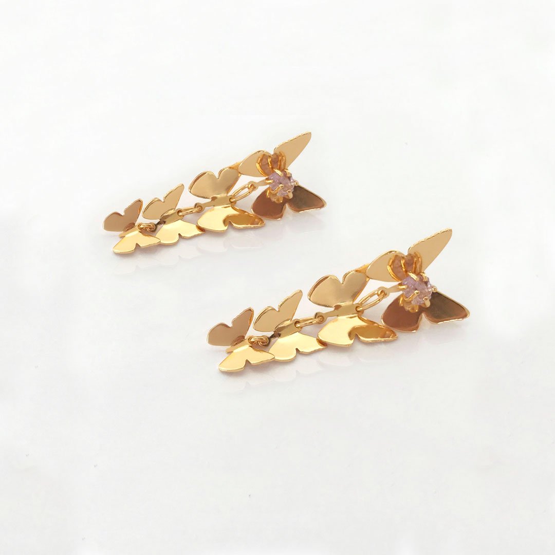Aretes Mariposa Degrade