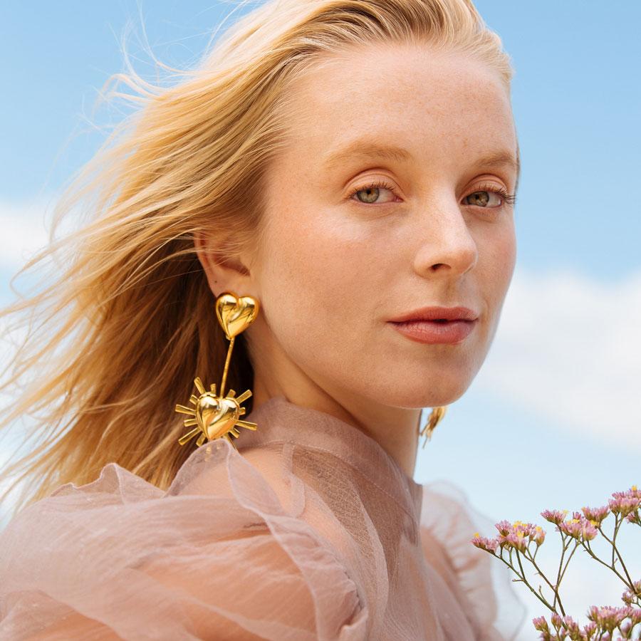 Aretes Corazon Lola Starburst