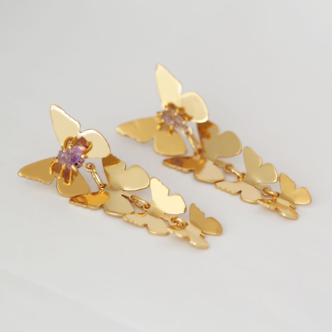 Aretes Mariposa Degrade